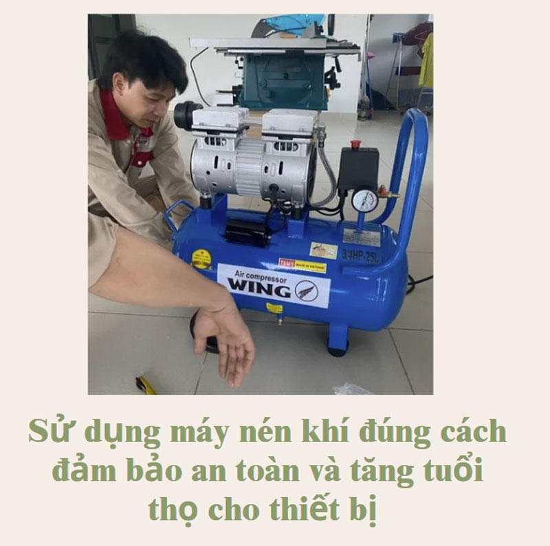 Vận hành máy nén khí an toàn nhất
