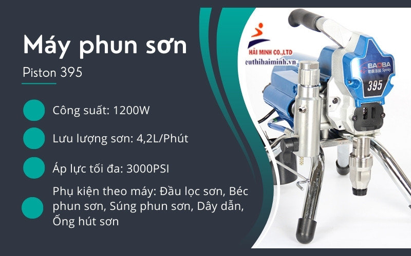 Máy phun sơn Piston 395