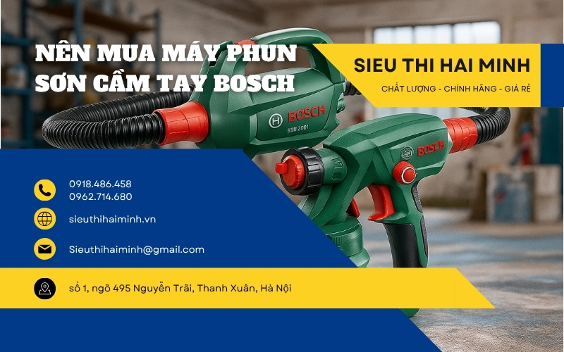 Máy phun sơn cầm tay Bosch - nên đầu tư không