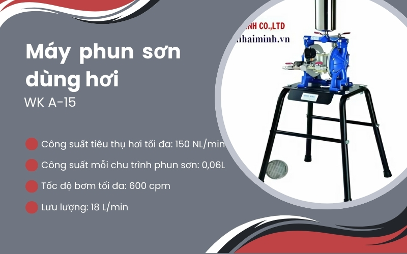 Máy phun sơn dùng hơi WK A-15