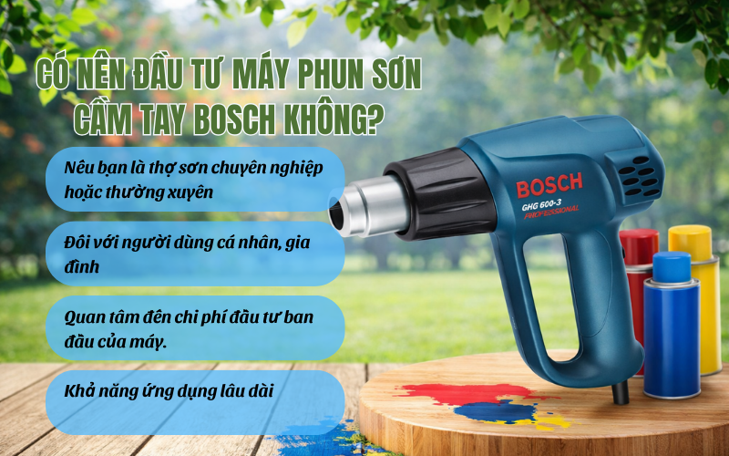Máy phun sơn cầm tay Bosch - nên đầu tư không