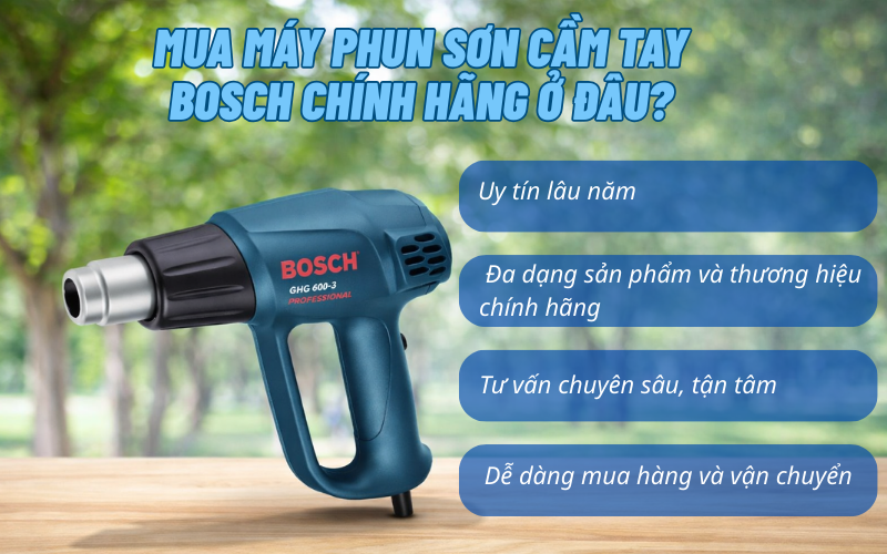 Máy phun sơn cầm tay Bosch - nên đầu tư không