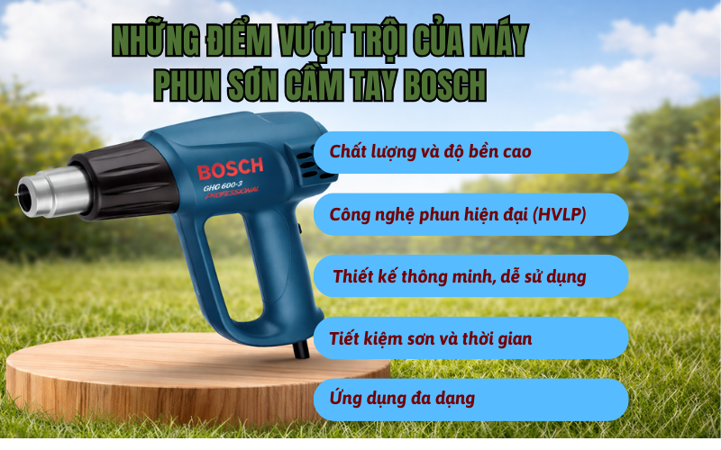 Máy phun sơn cầm tay Bosch - nên đầu tư không