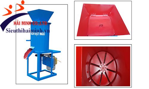 Chi tiết phễu nạp và bánh răng máy tách hạt ngô buồng đứng TN08