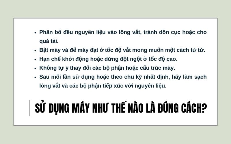 Sử dụng máy như thế nào là đúng cách