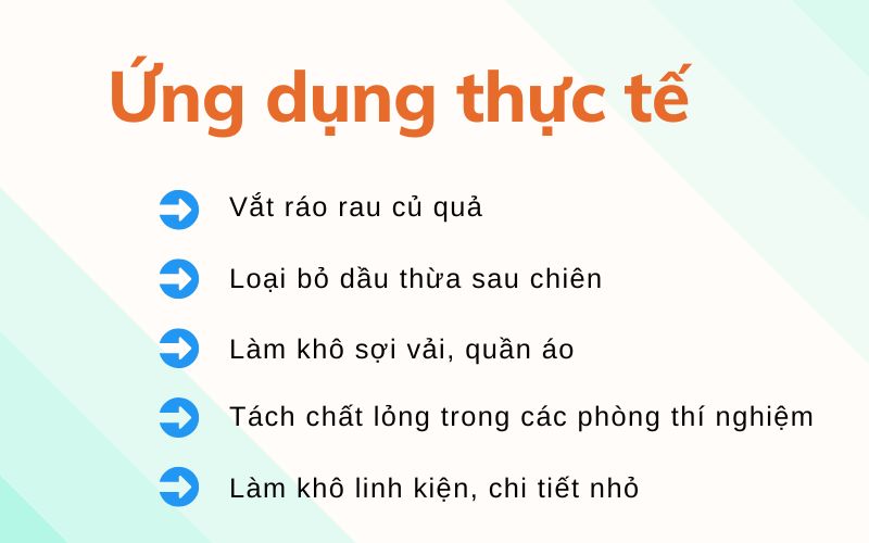 Ứng dụng thực tế của máy vắt ly tâm MVLT-40