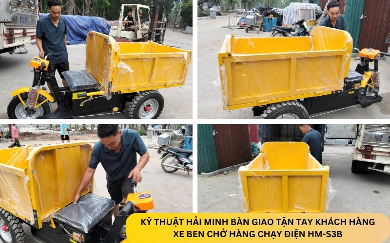 Xe ben chở hàng chạy điện HM-S3B