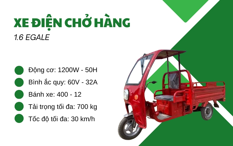 Xe điện chở hàng 1.6 Egale
