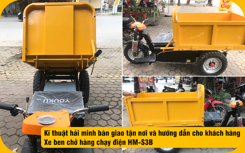 kĩ thuật bàn giao Xe ben chở hàng chạy điện HM-S3B