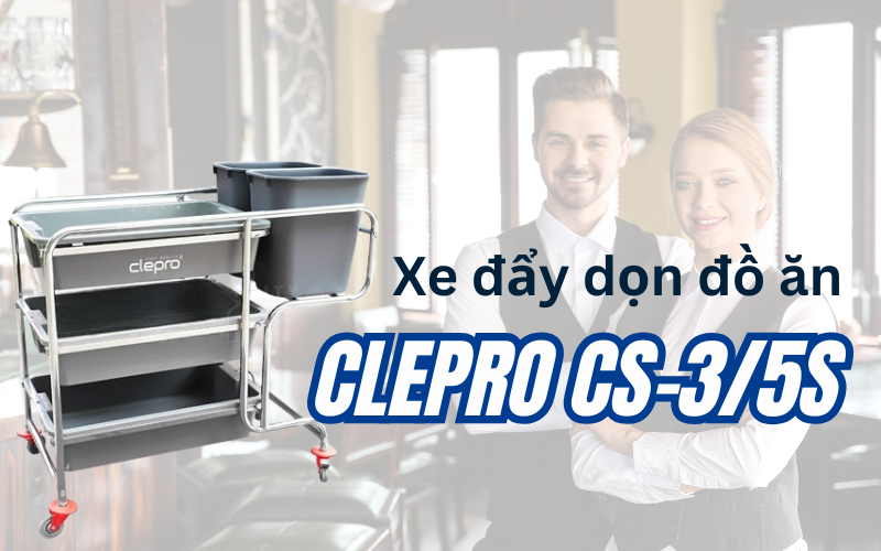 Xe đẩy dọn đồ ăn CLEPRO CS-3/5S