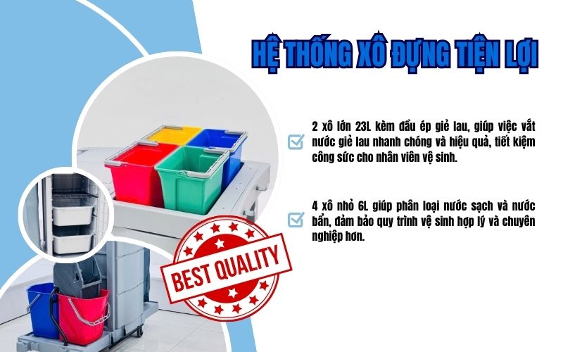Hệ thống xô đựng tiện lợi
