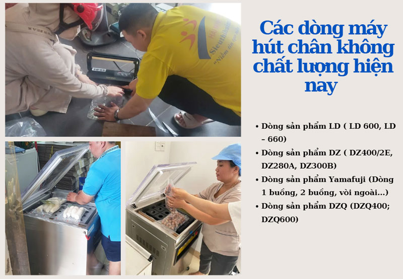 4 dòng sản phẩm máy hút chân không hiện đại