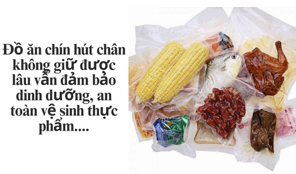 Những lưu ý khi hút chân không đồ ăn nấu chín