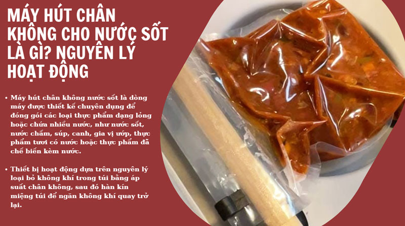Máy hút chân không nước sốt là gì? ứng dụng