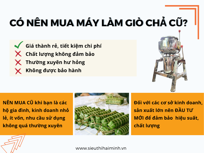Có nên mua máy xay giò chả cũ