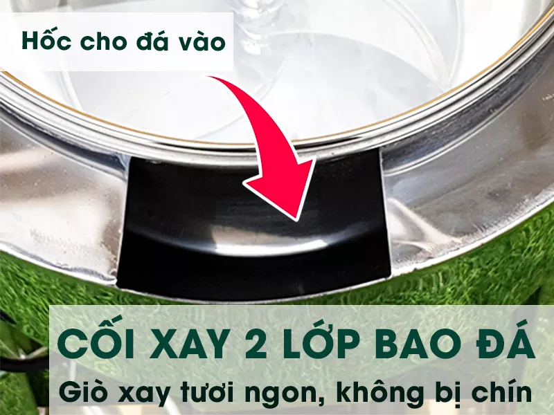 Cối xay KG2 2 lớp, tránh chết giò