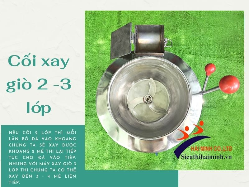 Cối xay giò chả 2 - 3 lớp