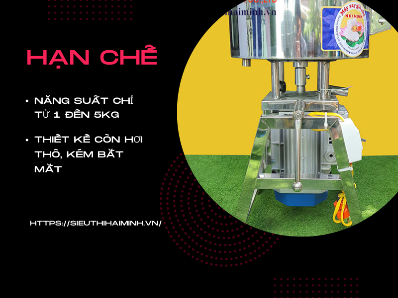 Hạn chế của máy xay giò chả KG