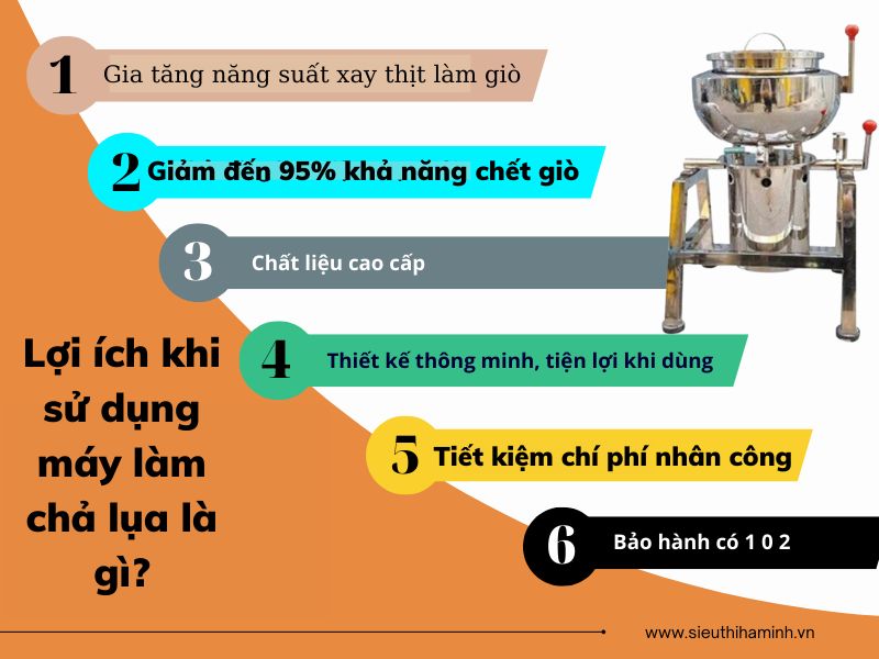 Lợi ích khi sử dụng máy làm chả lụa là gì?