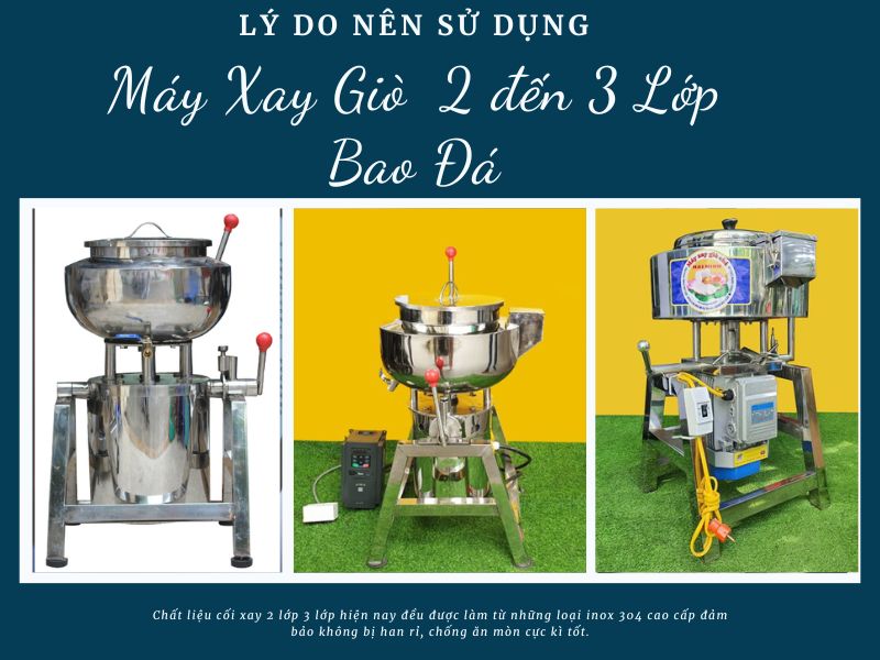 Lý do nên Dùng Máy Xay Giò Chả Có 2 đến 3 Lớp Bao Đá
