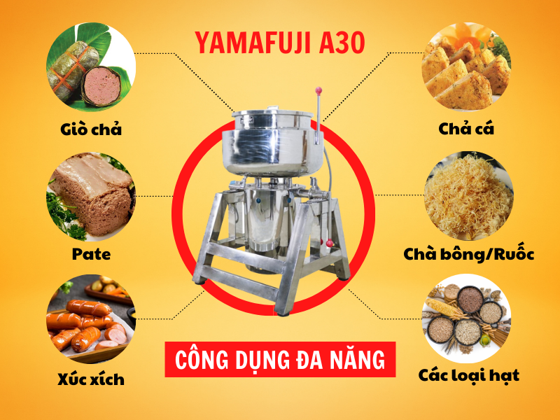 Máy xay giò chả Yamafuji A30