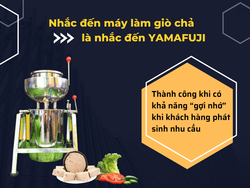 Nhắc đến máy làm giò chả là nhắc đến Yamafuji