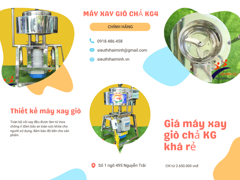 Ưu điểm nổi trội của máy xay giò chả KG hiện nay