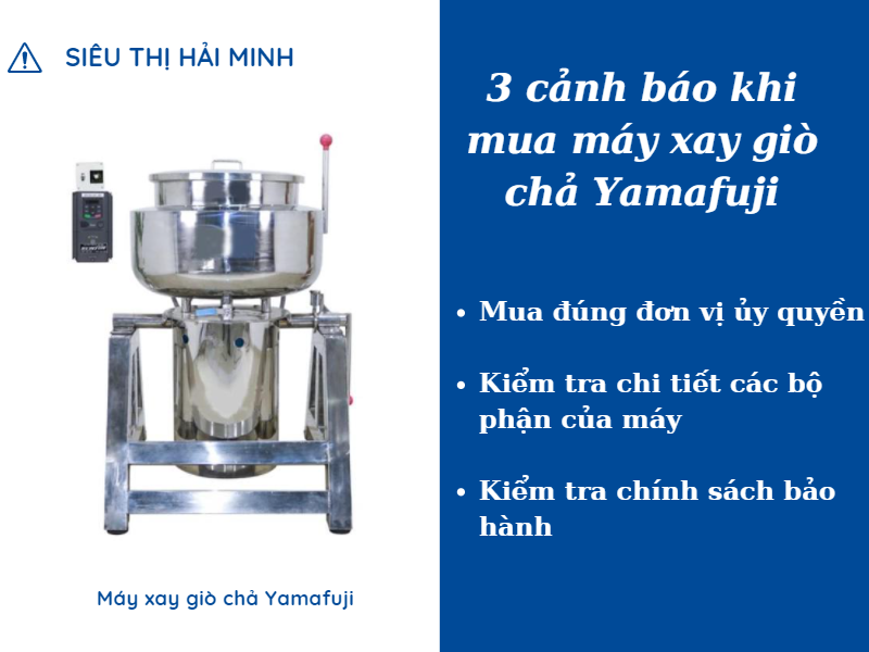 3 cảnh báo khi mua máy xay giò chả của thương hiệu Famafuji