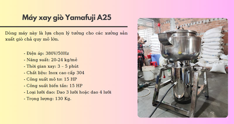 Gợi ý máy xay giò công nghiệp cho xưởng quy mô lớn