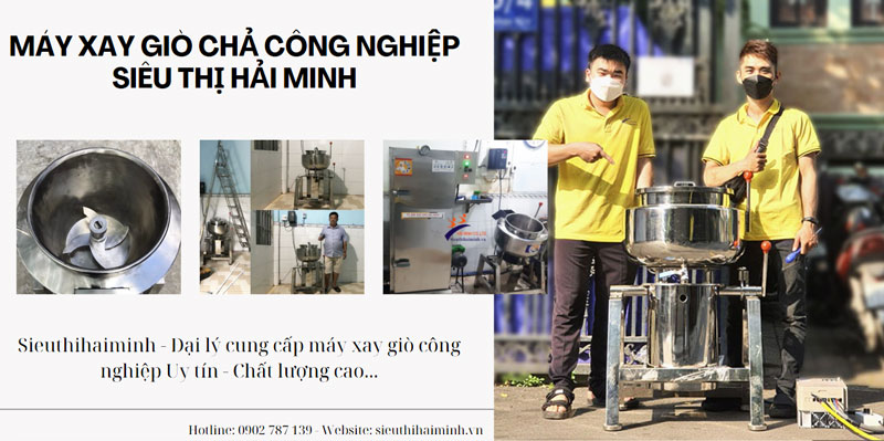 Máy xay giò chả công nghiệp Siêu Thị Hải Minh