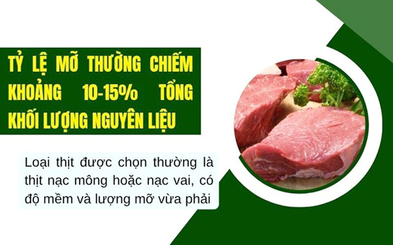 Nguyên liệu chính để làm giò chả