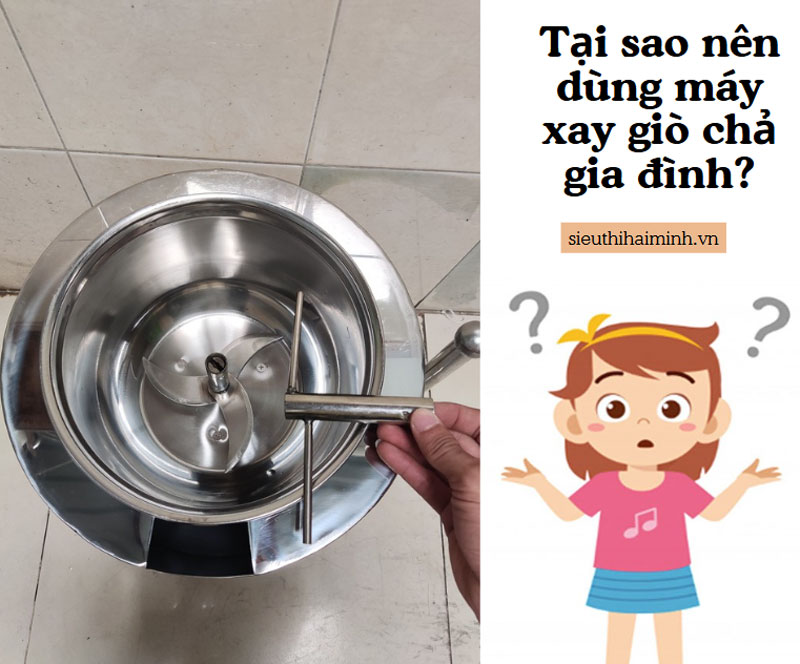 Tại sao nên dùng máy xay giò chả gia đình?