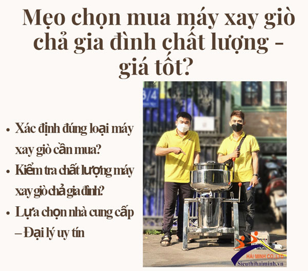 Mẹo chọn mua máy xay giò chả gia đình chất lượng - giá tốt? 