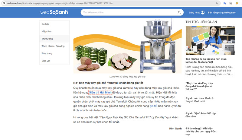 Đại lý phân phối máy xay giò chả Yamafuji uy tín