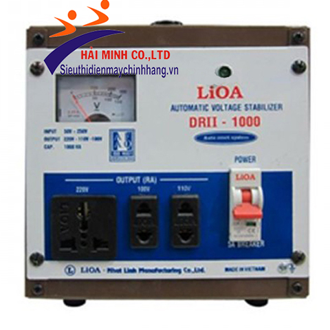Ổn áp Lioa 1 pha DRII 1000 II 1KVA Ổn áp Lioa 1 pha DRII 1000 II 1KVA