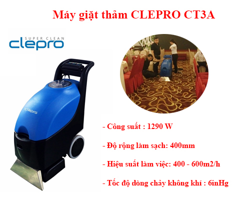 Máy giặt thảm Clepro CT3A