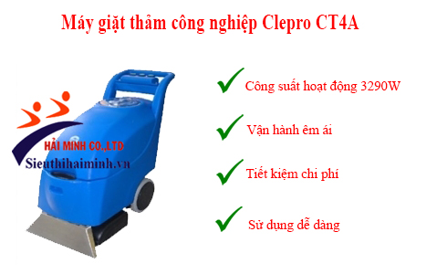 Máy giặt thảm công nghiệp Clepro CT4A giá thành rẻ