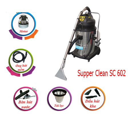 Máy giặt thảm phun hút Supper Clean SC 602