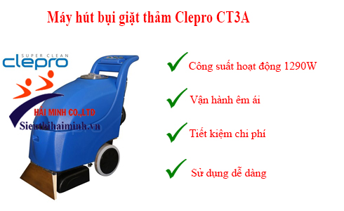 Máy hút bụi giặt thảm Clepro CT3A chất lượng