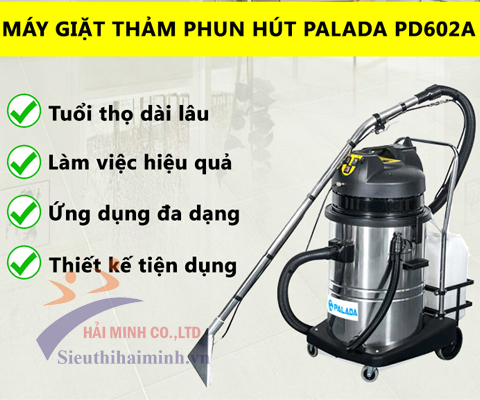 Review Máy Giặt Thảm Phun Hút Palada Pd-602a
