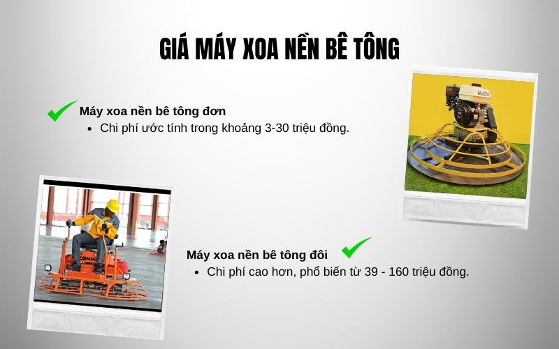 Giá máy xoa nền bê tông