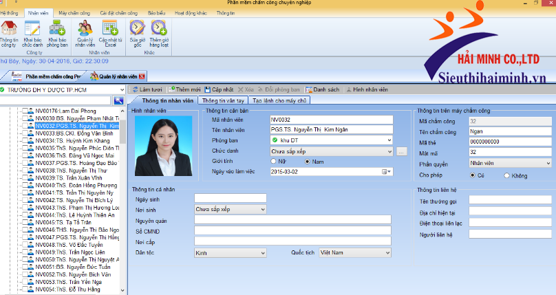 Tổng quan về phần mềm chấm công Ronald Jack