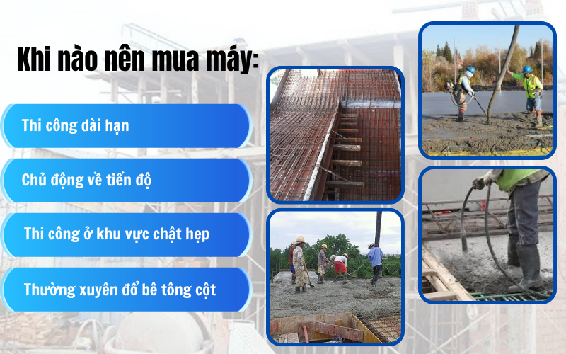 Máy đầm dùi mini – giải pháp cho công trình nhỏ