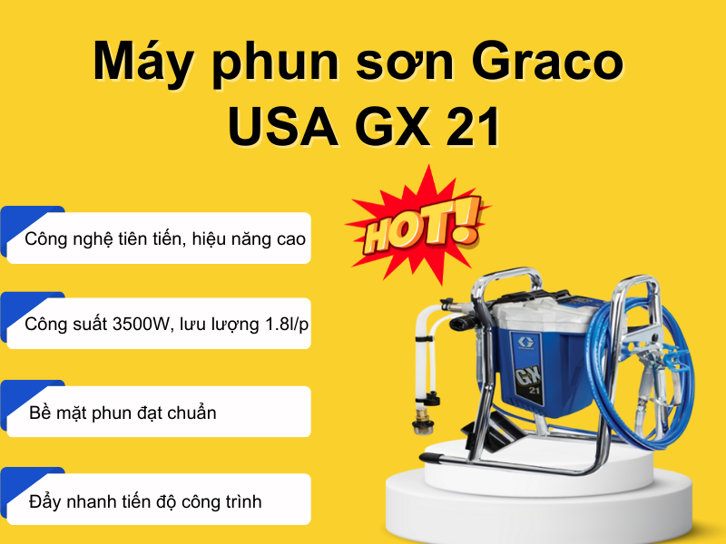 Máy phun sơn Graco USA GX 21