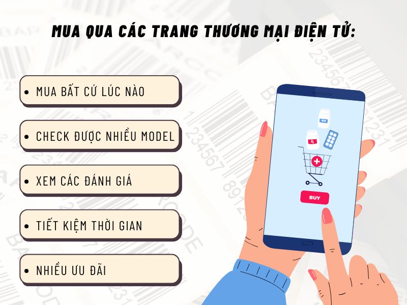 Nên mua máy in mã vạch ở Hải Minh hay trang thương mại điện tử