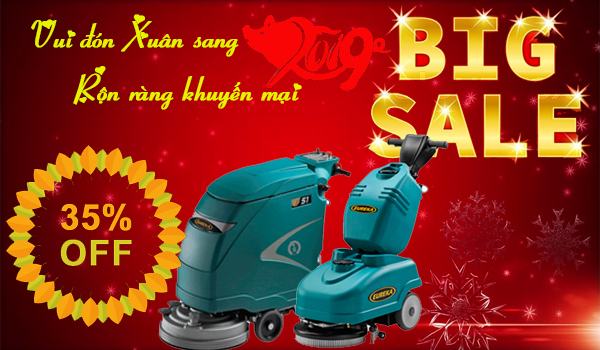Vui đón Xuân sang- Rộn ràng khuyến mại-Giảm giá sốc máy chà sàn
