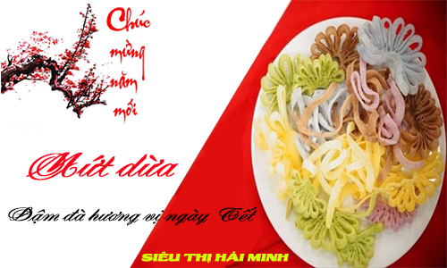 Mứt dừa - Đậm đà hương vị ngày Tết