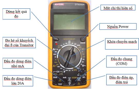 Cấu tạo và chức năng nổi bật của đồng hồ đo điện vạn năng điện tử Cấu tạo và chức năng nổi bật của đồng hồ đo điện vạn năng điện tử