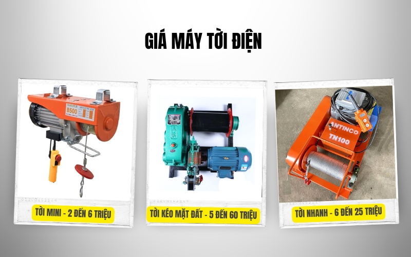 giá máy tời điện