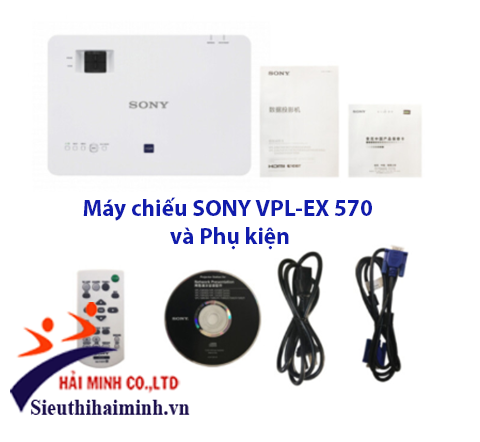 máy chiếu sony VPL-EX 570 và phụ kiện